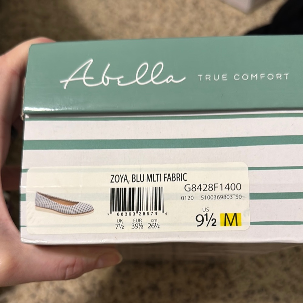 Abella Blue Flats Comfortable Loafers